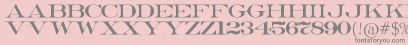 ErieRoman Font – Gray Fonts on Pink Background