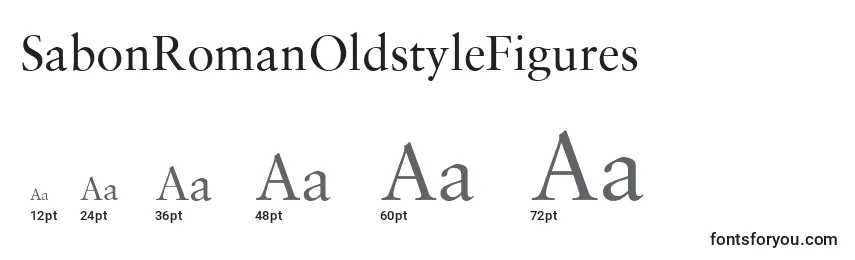 SabonRomanOldstyleFigures Font Sizes