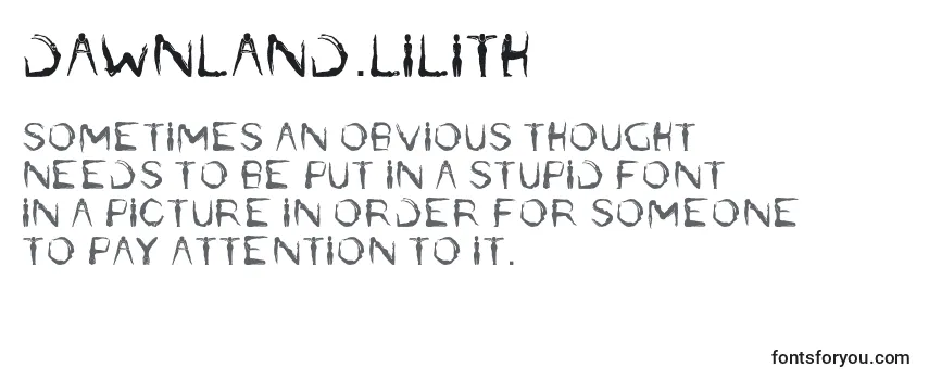 Reseña de la fuente Dawnland.Lilith (103052)