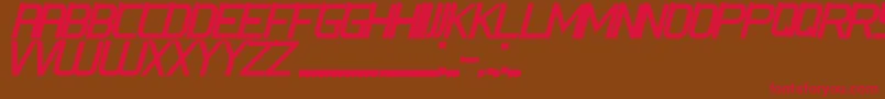 CsFoxItalic Font – Red Fonts on Brown Background