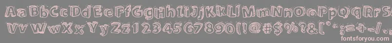 Sketch3D Font – Pink Fonts on Gray Background