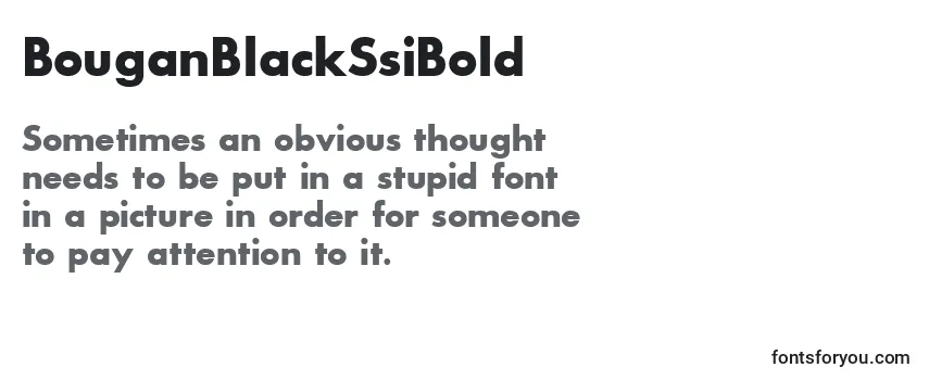 Review of the BouganBlackSsiBold Font