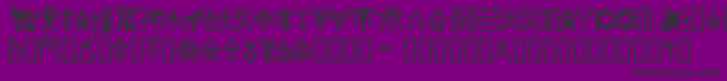 Шрифт Eldar – чёрные шрифты на фиолетовом фоне