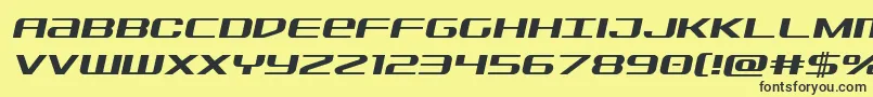 Sdfsemital Font – Black Fonts on Yellow Background