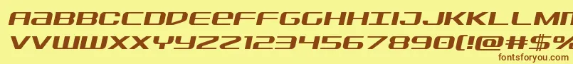 Sdfsemital Font – Brown Fonts on Yellow Background