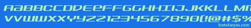 Sdfsemital Font – Green Fonts on Blue Background