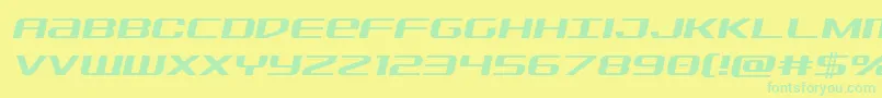 Sdfsemital Font – Green Fonts on Yellow Background
