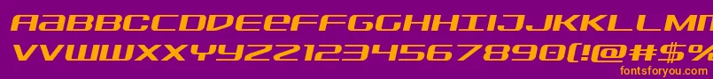 Sdfsemital Font – Orange Fonts on Purple Background