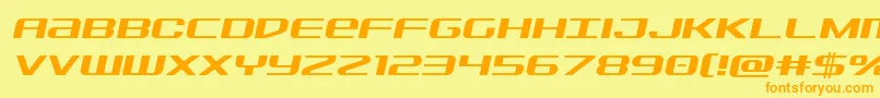 Sdfsemital Font – Orange Fonts on Yellow Background