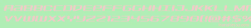 Sdfsemital Font – Pink Fonts on Green Background