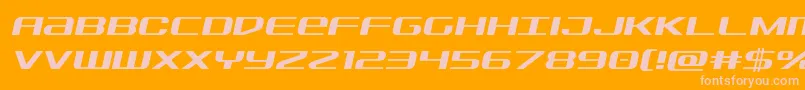 Sdfsemital Font – Pink Fonts on Orange Background