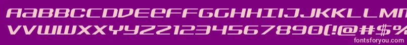 Sdfsemital Font – Pink Fonts on Purple Background
