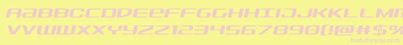 Sdfsemital Font – Pink Fonts on Yellow Background