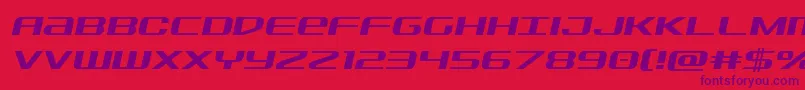 Sdfsemital Font – Purple Fonts on Red Background