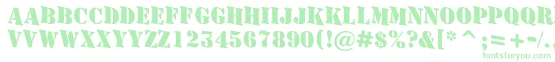 AStamperdnBold Font – Green Fonts on White Background