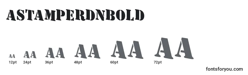Размеры шрифта AStamperdnBold