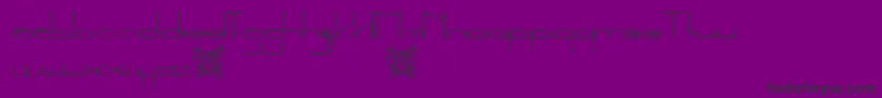 TheNewMetropolitanTrial Font – Black Fonts on Purple Background