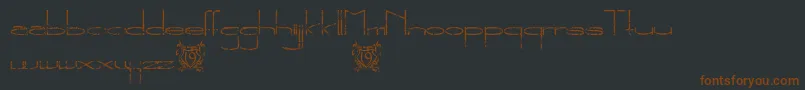 TheNewMetropolitanTrial Font – Brown Fonts on Black Background