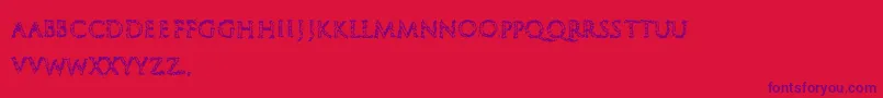 EndOfPath Font – Purple Fonts on Red Background
