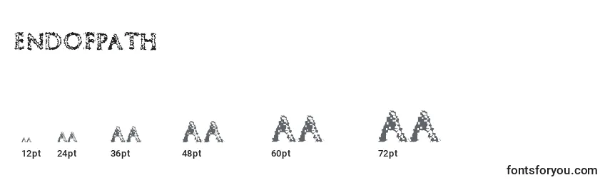 EndOfPath Font Sizes