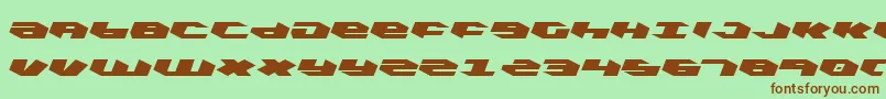 Kubrickl Font – Brown Fonts on Green Background