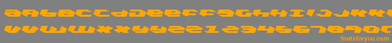 Kubrickl Font – Orange Fonts on Gray Background