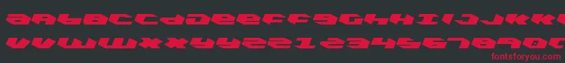 Шрифт Kubrickl – красные шрифты на чёрном фоне