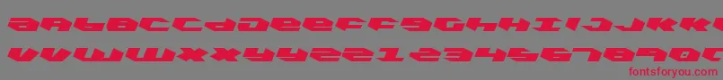 Kubrickl-Schriftart – Rote Schriften auf grauem Hintergrund