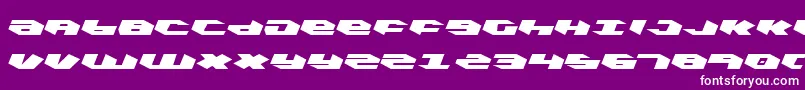 Kubrickl Font – White Fonts on Purple Background