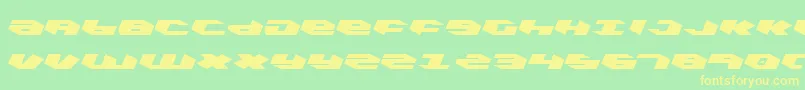 Więcej informacji o czcionce Kubrickl Czcionka Kubrickl – żółte czcionki na zielonym tle