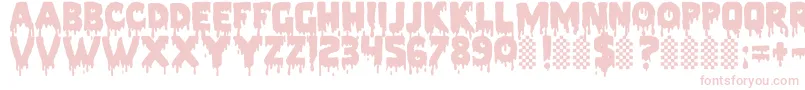 PiecesNfi Font – Pink Fonts on White Background