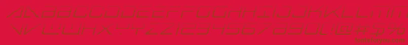 Bansheepilotgradital Font – Brown Fonts on Red Background