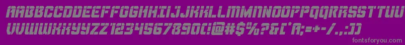Шрифт Thundertrooperlaserital – серые шрифты на фиолетовом фоне