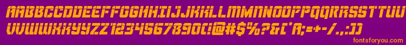 Thundertrooperlaserital Font – Orange Fonts on Purple Background