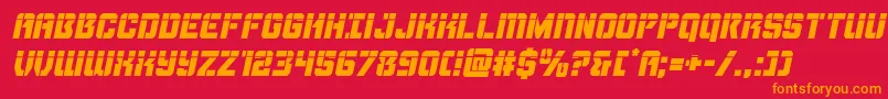Thundertrooperlaserital-fontti – oranssit fontit punaisella taustalla