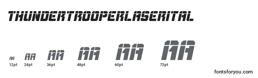 Thundertrooperlaserital Font Sizes