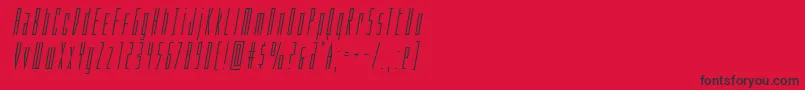 Шрифт Phantaconital – чёрные шрифты на красном фоне