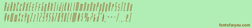 Phantaconital Font – Brown Fonts on Green Background