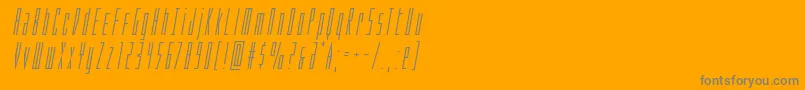 Phantaconital Font – Gray Fonts on Orange Background