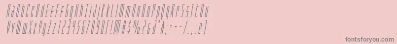 フォントPhantaconital – ピンクの背景に灰色の文字