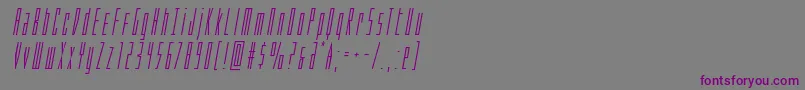 Шрифт Phantaconital – фиолетовые шрифты на сером фоне