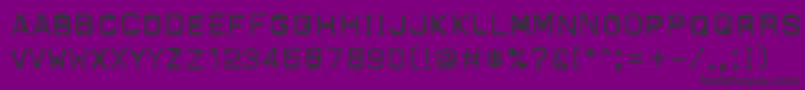 PftapeomaticLowPressure-fontti – mustat fontit violetilla taustalla