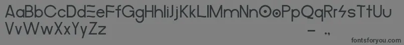 MerulaAlternative-Schriftart – Schwarze Schriften auf grauem Hintergrund