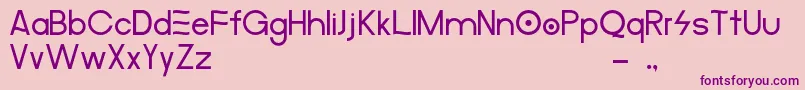 MerulaAlternative Font – Purple Fonts on Pink Background