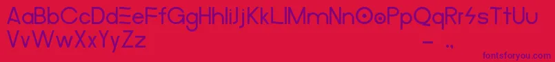 MerulaAlternative Font – Purple Fonts on Red Background