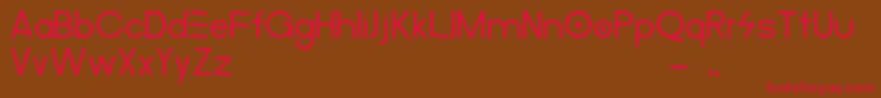MerulaAlternative Font – Red Fonts on Brown Background