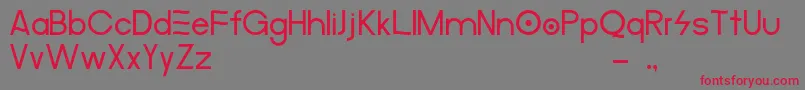 MerulaAlternative-Schriftart – Rote Schriften auf grauem Hintergrund