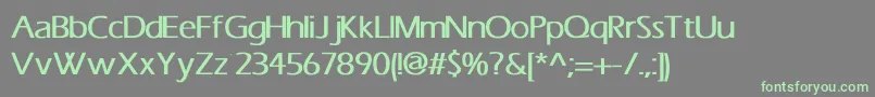 Шрифт ErasBold – зелёные шрифты на сером фоне