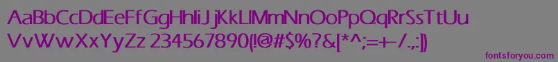 Шрифт ErasBold – фиолетовые шрифты на сером фоне