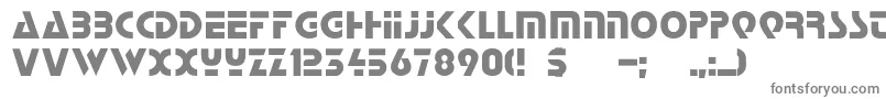 フォントStopc – 白い背景に灰色の文字